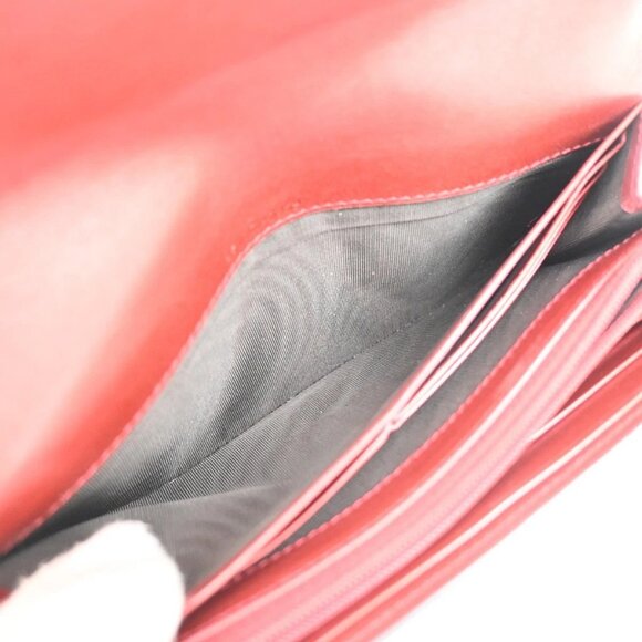 GUCCI GG Lovely Heart Long Bifold Wallet Purse Leather Red GHW Italy 02KB157 - Picture 11 of 15